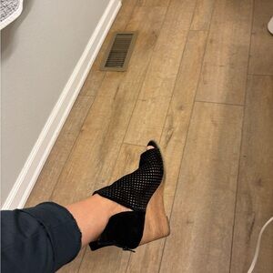 Susina Black Heeled Boots